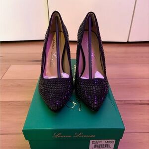 Lauren Lorraine Black Dazzle Heels